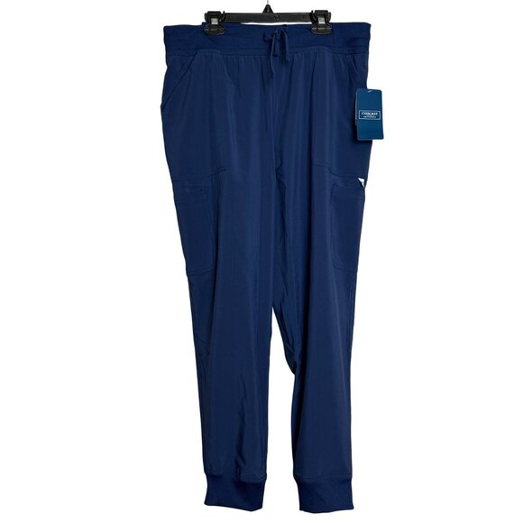 Infinity By Cherokee Womens Jogger Scrub Pants XL Petite Navy Blue CK249AP - Picture 2 of 8